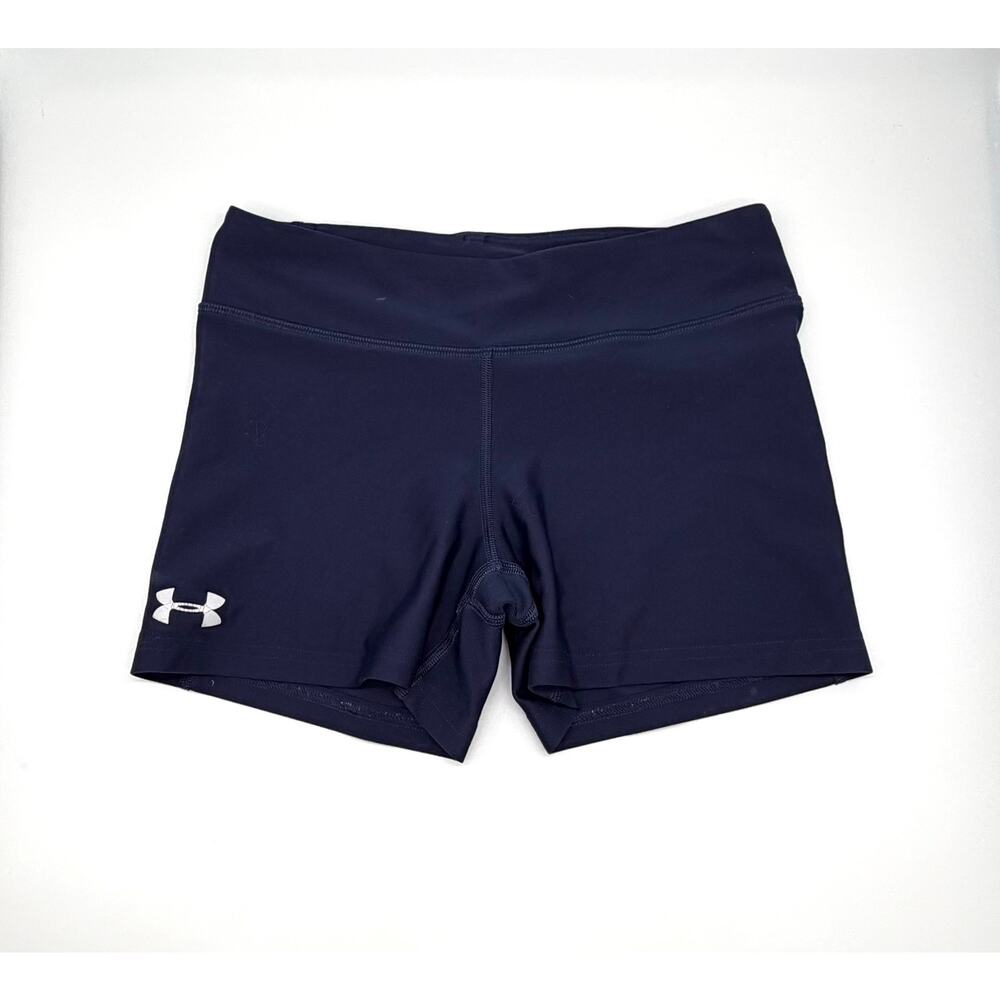 Under Armour Navy Spandex Shorts Womens Small Volleyball Athletic Fitted